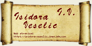Isidora Veselić vizit kartica
